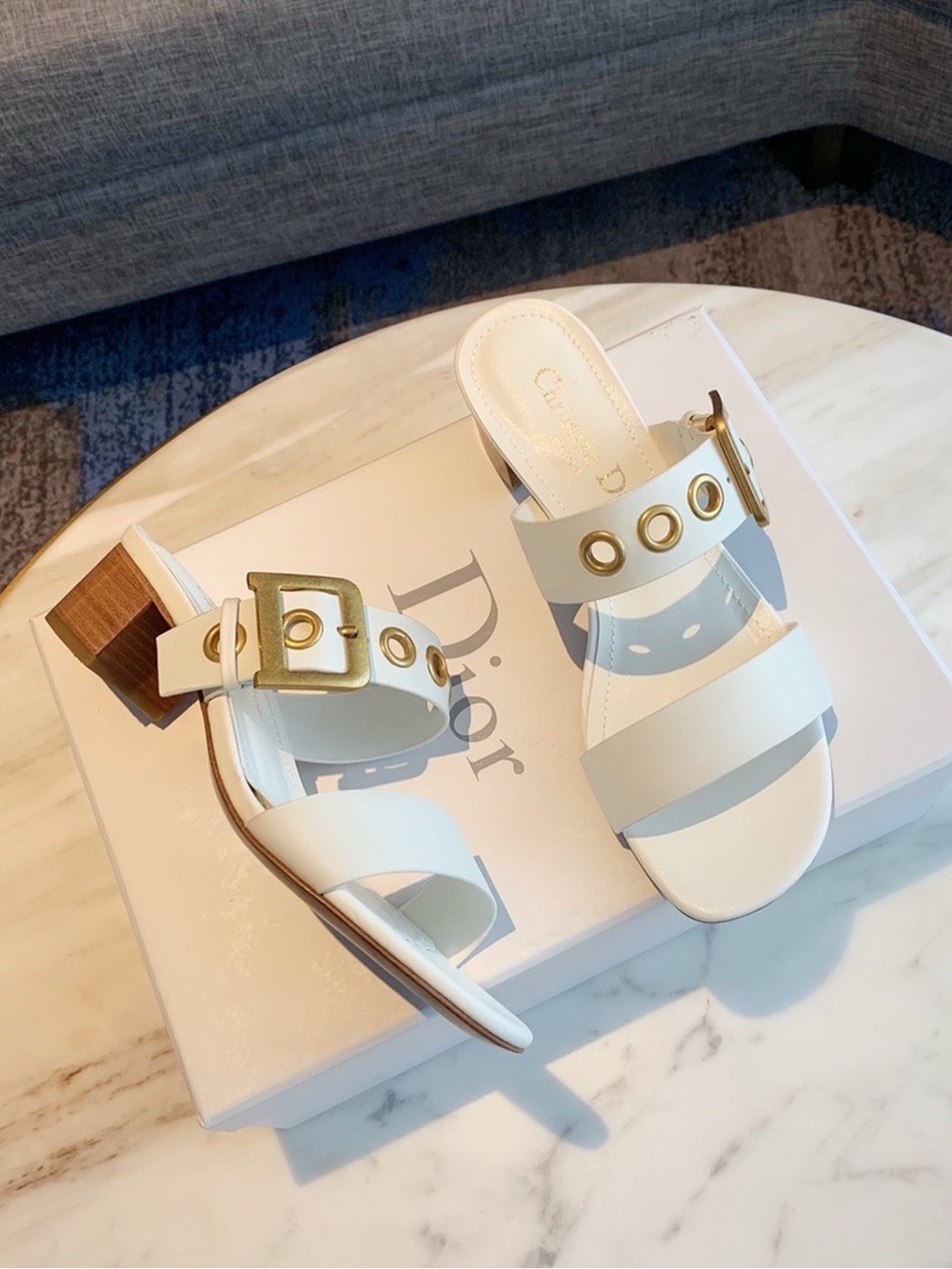 Dior White Sandals